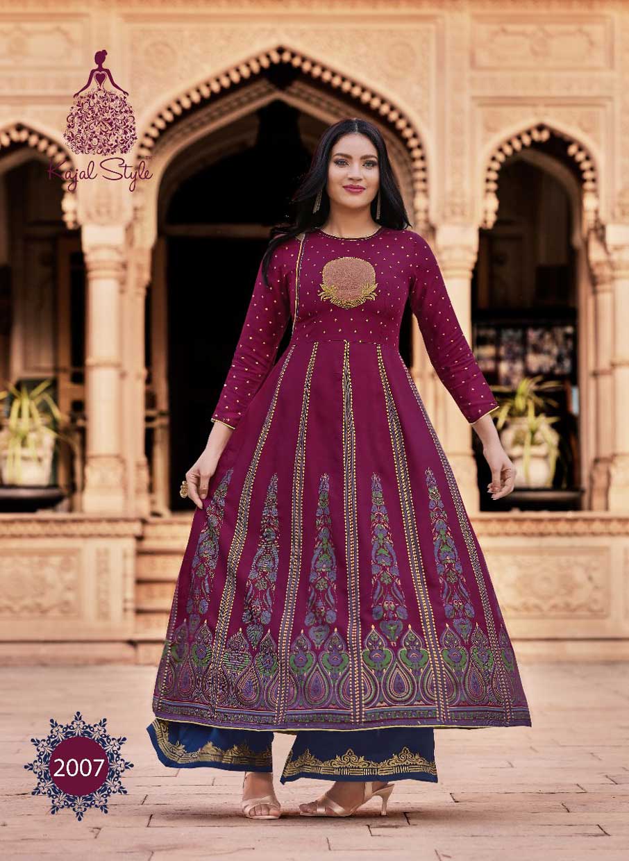 Fashion Colorbar Vol-2 Kajal Style Print Embroidery Kurtis Fashion Colorbar Vol-2 Kajal Style Print Embroidery Kurtis